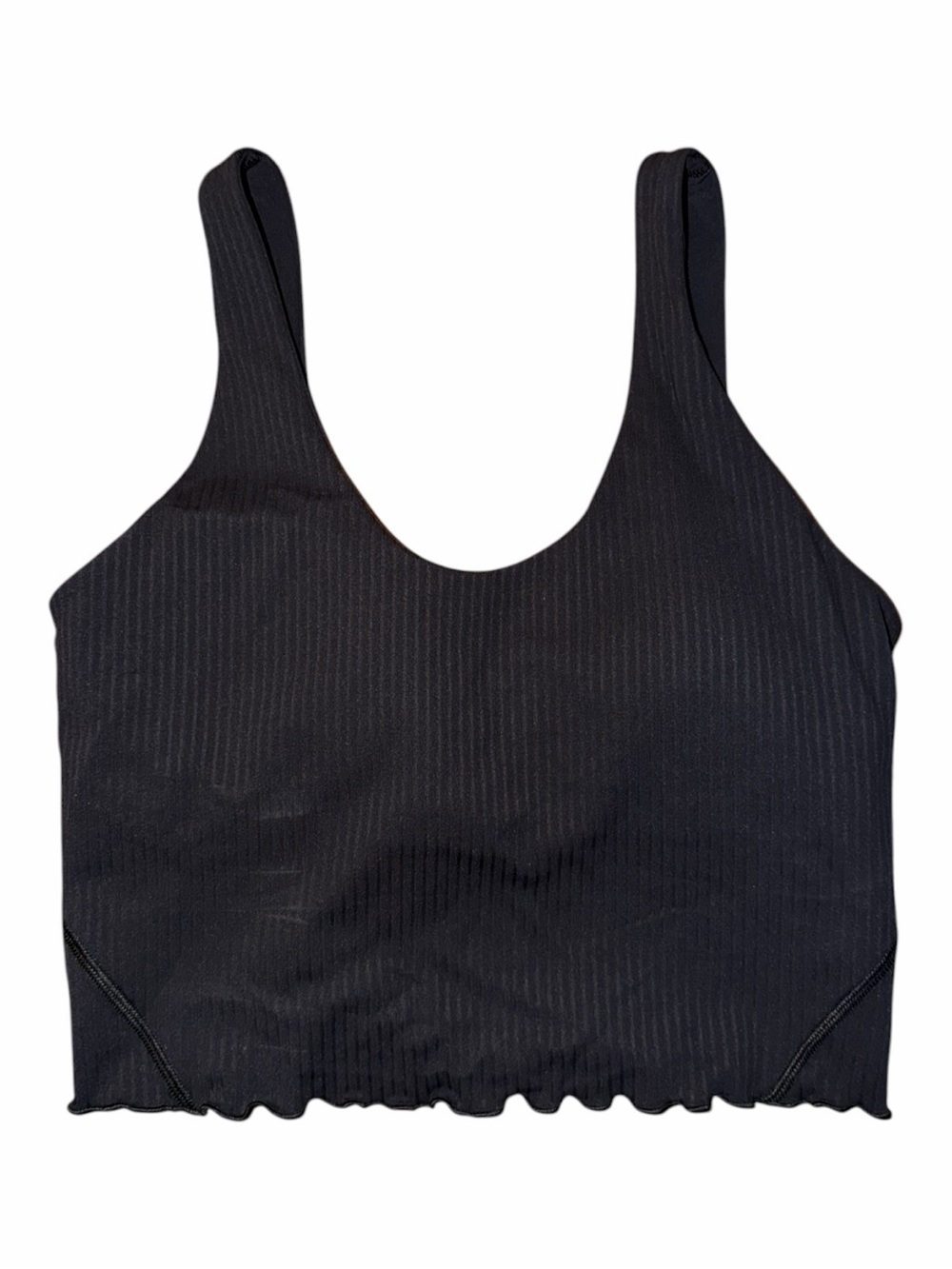 Lululemon Align Lettuce-Hem Tank Top Black Size 8 NWT Light Support B/C